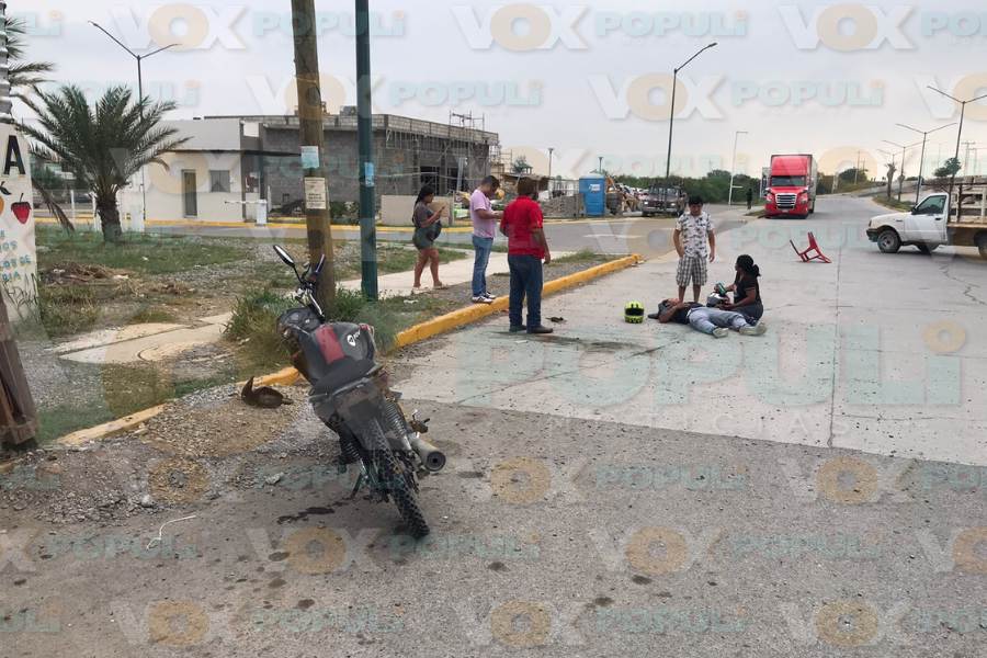 motociclista accidentado en Victoria