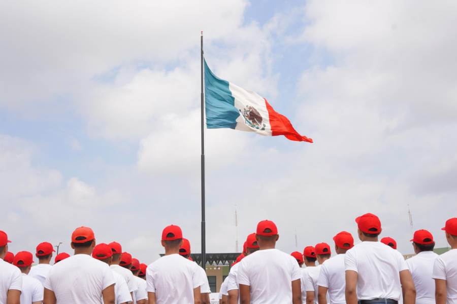 protesta de bandera en Nuevo Laredo