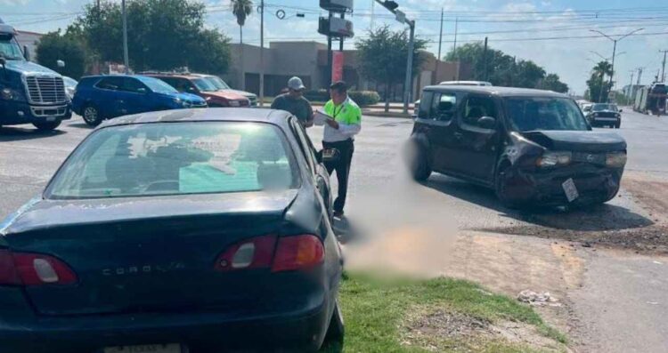 provoca accidente Nuevo Laredo
