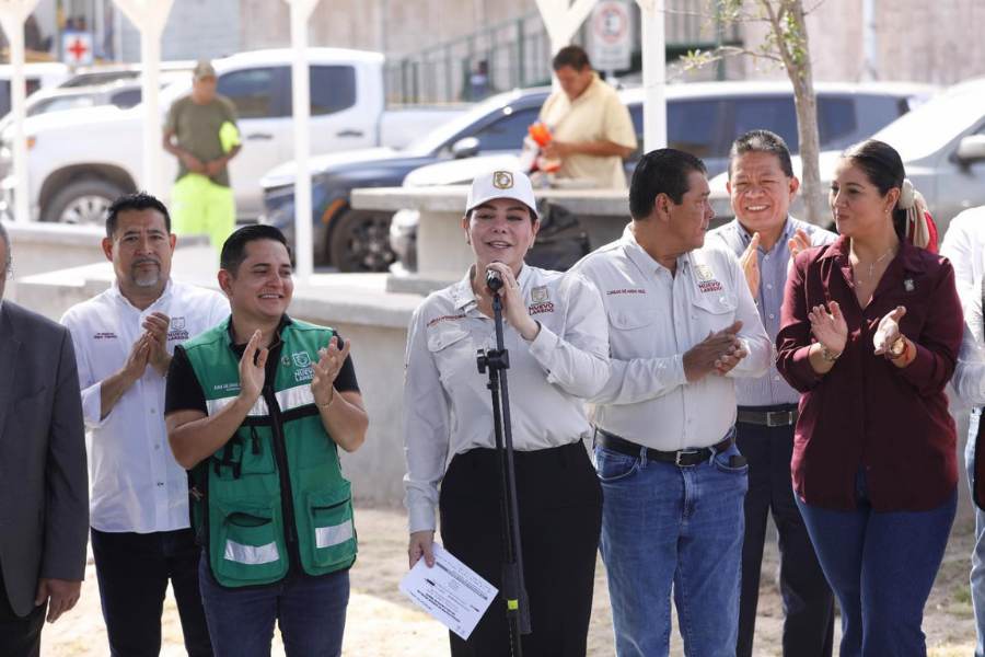 renovación del parque Morelos en Nuevo Laredo