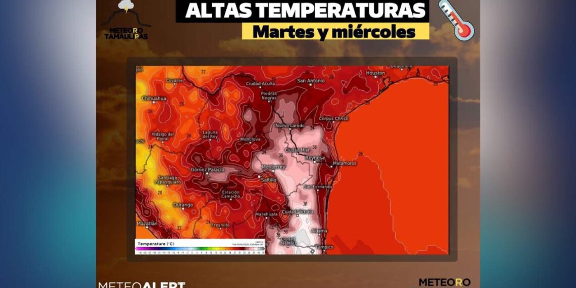 temperaturas altas en Tamaulipas