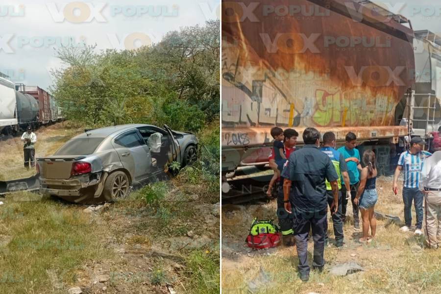 tren arrolla vehículo en Altamira