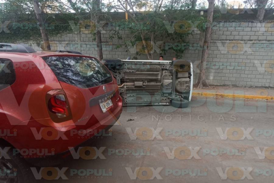 volcadura en Ciudad Madero