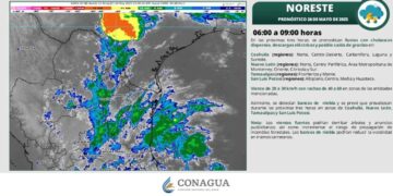 ¿Canal de baja presión causará chubascos en Tamaulipas este 26 de mayo?
