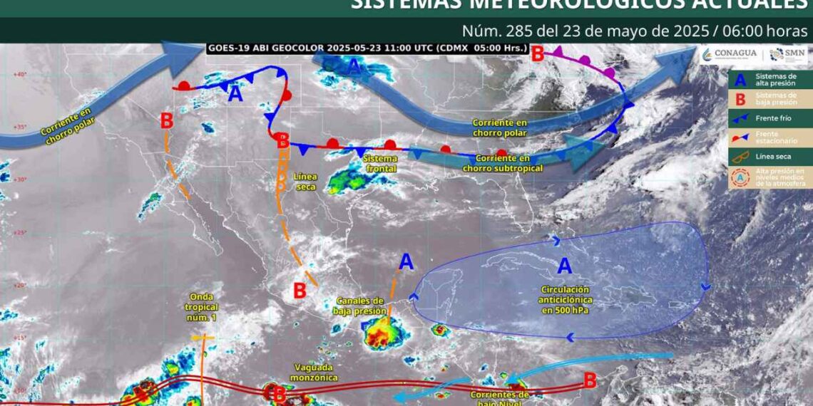 ¿Cómo estará el clima en México hoy 23 de mayo?