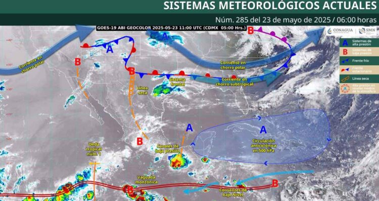 ¿Cómo estará el clima en México hoy 23 de mayo?
