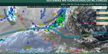 ¿Cuáles estados tendrán fuertes lluvias debido al ingreso del Frente Frío No. 42?