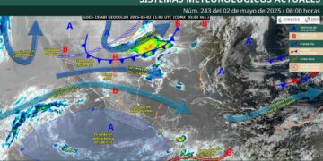 ¿Dónde ocasionará lluvias el frente frío No. 41 este viernes?