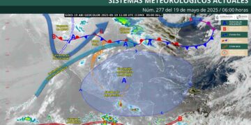 ¿Dónde originará chubascos con descargas eléctricas y posible caída de granizo el nuevo frente frío?