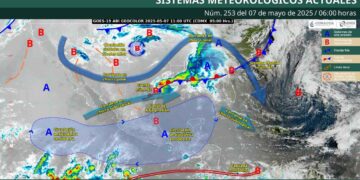 ¿Dónde se esperan lluvias debido a un canal de baja presión, según el SMN?