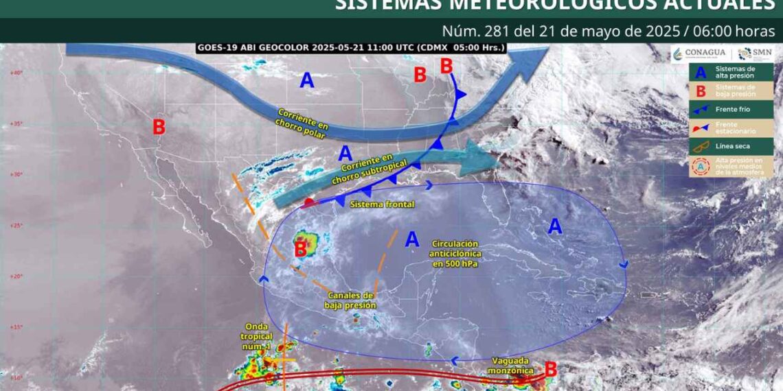 ¿Dónde seguirá afectando el sistema frontal este miércoles?