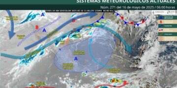 ¿Qué estados tendrán lluvias puntuales fuertes este viernes 16 de mayo?
