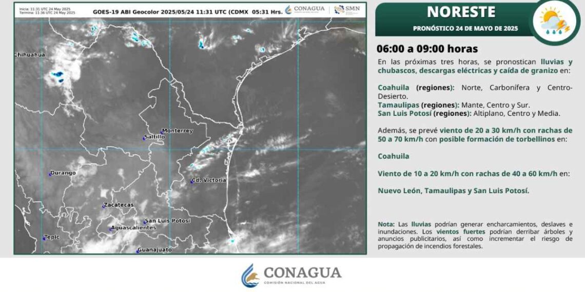 ¿Qué temperaturas alcanzará Tamaulipas durante este sábado 24 de mayo?