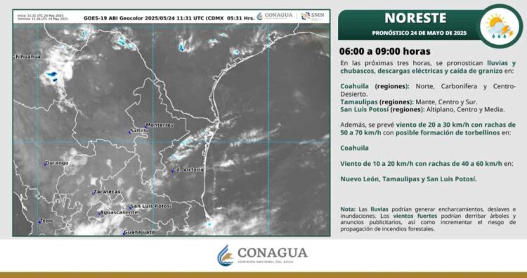 ¿Qué temperaturas alcanzará Tamaulipas durante este sábado 24 de mayo?