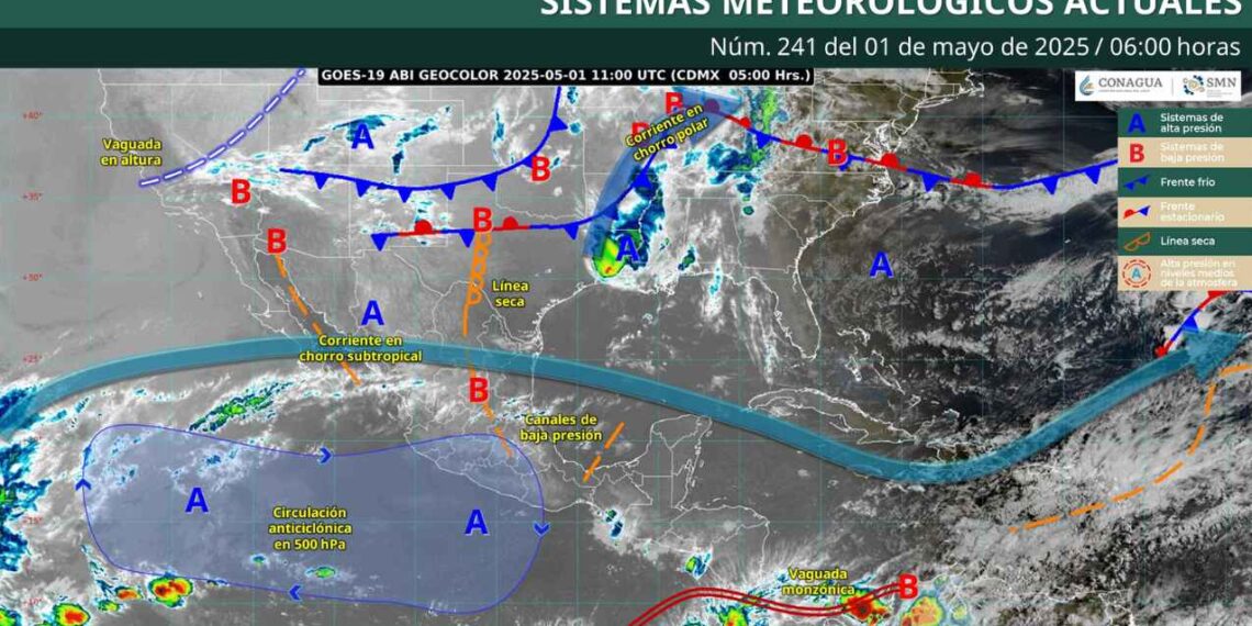 ¿Se esperan altas temperaturas o lluvias en México este 1 de mayo?