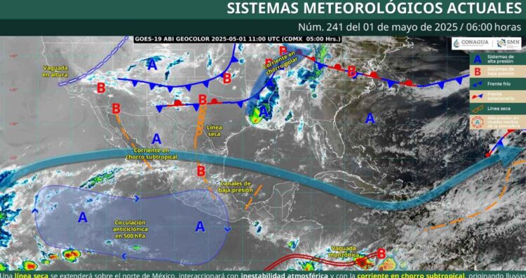 ¿Se esperan altas temperaturas o lluvias en México este 1 de mayo?