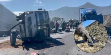 Accidente múltiple deja al menos 3 muertos y varios lesionados en Los Chorros en Coahuila