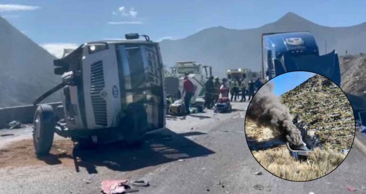 Accidente múltiple deja al menos 3 muertos y varios lesionados en Los Chorros en Coahuila