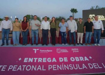 Alcaldesa Carmen Lilia inaugura puente panorámico del parque Península del Laguito de Nuevo Laredo, Tamaulipas
