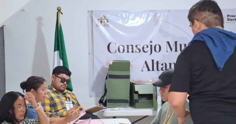 Altamira sigue con el conteo de votos para elección de magistraturas, solo votó el 13 %