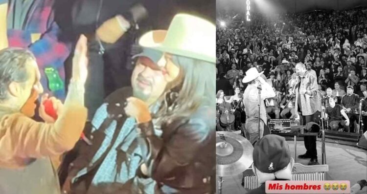 Ángela Aguilar presume a Christian Nodal y a su padre en redes sociales