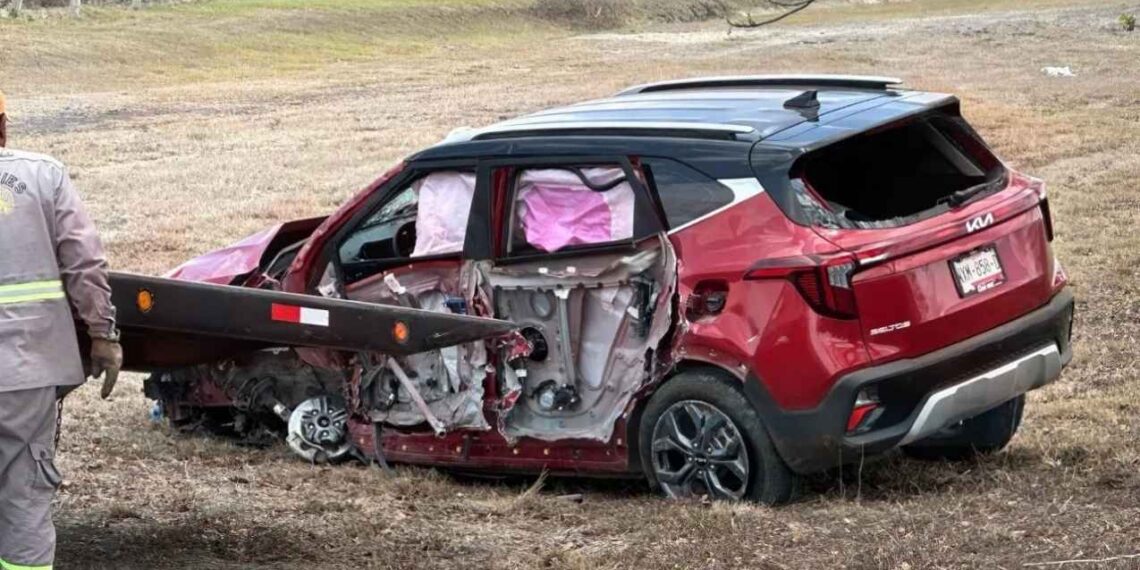 volcadura libramiento González–Victoria