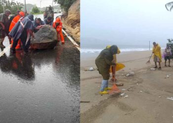 Así lucen algunas zonas de Acapulco tras las lluvias provocadas por la tormenta tropical Dalila