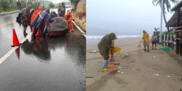 Así lucen algunas zonas de Acapulco tras las lluvias provocadas por la tormenta tropical Dalila