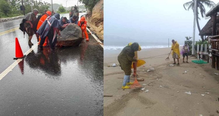Así lucen algunas zonas de Acapulco tras las lluvias provocadas por la tormenta tropical Dalila