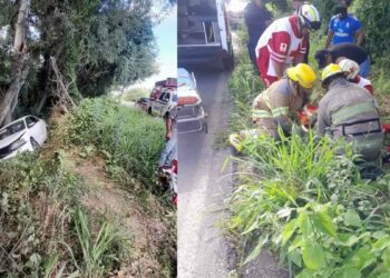 Accidente vial en carretera de Linares, NL, deja un herido