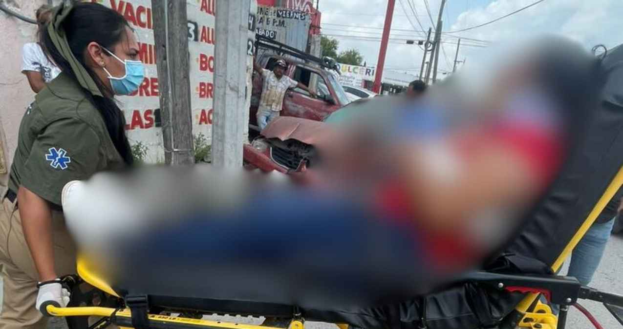 Accidente vial deja herida a joven menor de edad en Matamoros