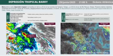 'Barry' depresión tropical