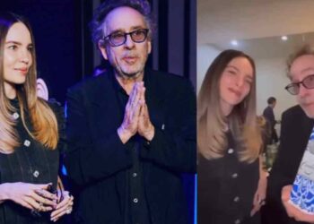 Belinda sorprende a Tim Burton con un tequila exclusivo durante exposición