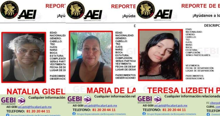 Buscan a 3 mujeres que desaparecieron cuando viajaban sobre la carretera Monterrey-Reynosa