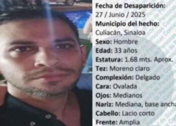 Buscan a Edder Corona, médico desaparecido en Culiacán junto a colega