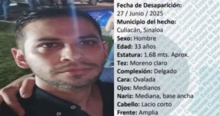 Buscan a Edder Corona, médico desaparecido en Culiacán junto a colega
