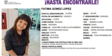 Buscan a Fátima Gómez, niña de 12 años desaparecida en Nezahualcóyotl