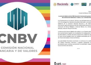 CNBV asume el control de CIBanco e Intercam tras acusaciones de presunto lavado de dinero