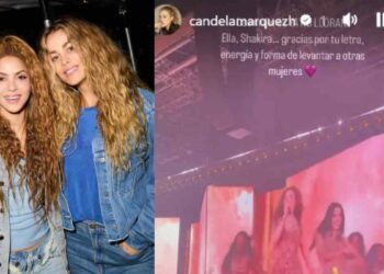 Candela Márquez reaparece y sorprende al posar junto a Shakira