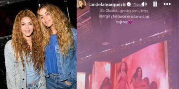 Candela Márquez reaparece y sorprende al posar junto a Shakira