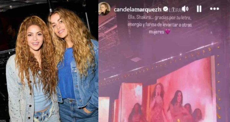 Candela Márquez reaparece y sorprende al posar junto a Shakira