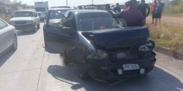 carambola vehicular Arrayán Reynosa