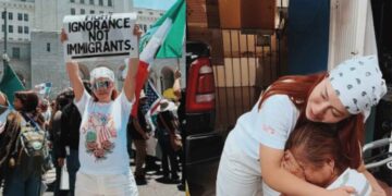 Chiquis Rivera reparte despensas y apoya a migrantes en Los Ángeles
