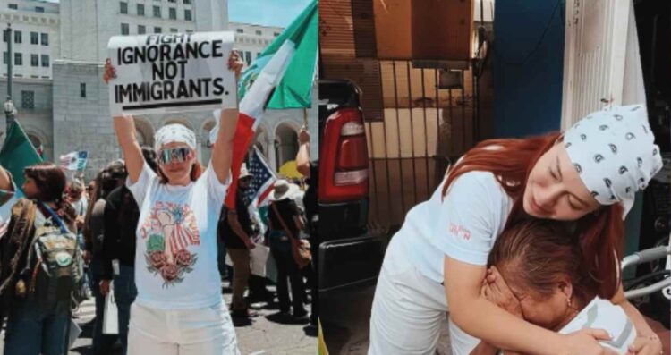 Chiquis Rivera reparte despensas y apoya a migrantes en Los Ángeles