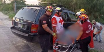 choque motocicleta camioneta Linares