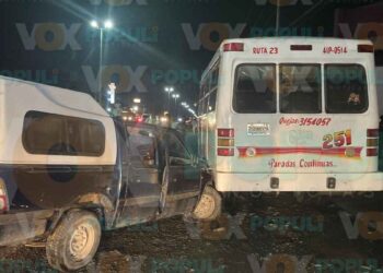 Choque múltiple en Ciudad Victoria, Tamaulipas, deja un lesionado y tres vehículos dañados