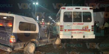 Choque múltiple en Ciudad Victoria, Tamaulipas, deja un lesionado y tres vehículos dañados
