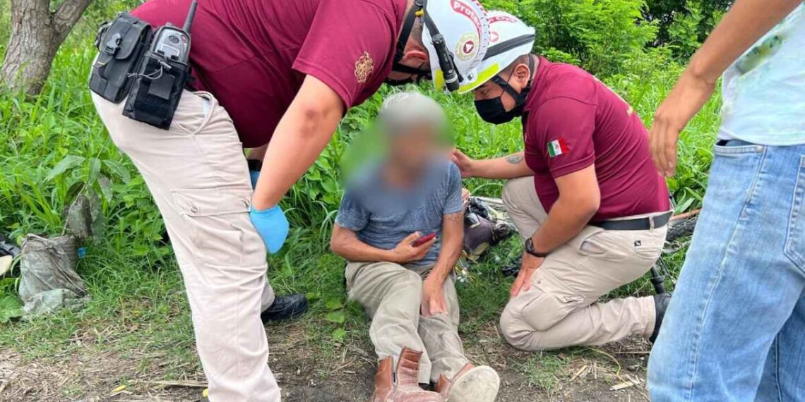 Ciclista herido Mante