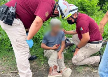 Ciclista herido Mante