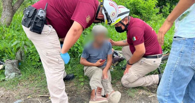 Ciclista herido Mante